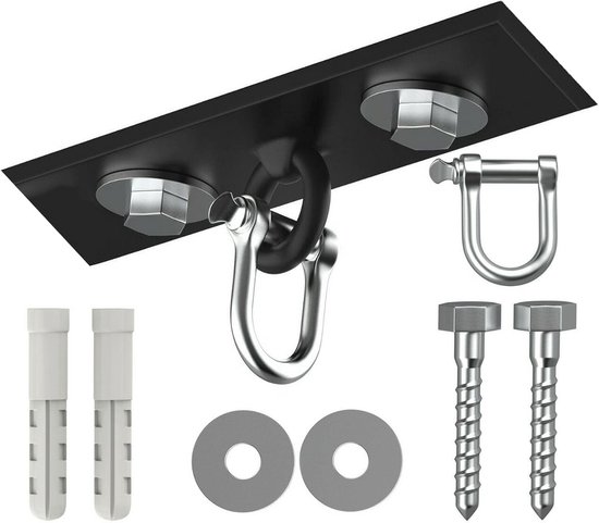 Bad Company Bokszak incl. Heavy Duty stalen vierpunts ketting I Vinyl Punching Bag, ongevuld I 100 x 35 cm