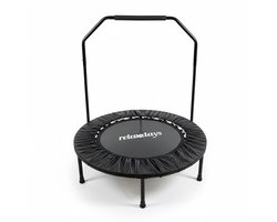 Fitness trampoline - Ø102 cm - opvouwbaar - zwart