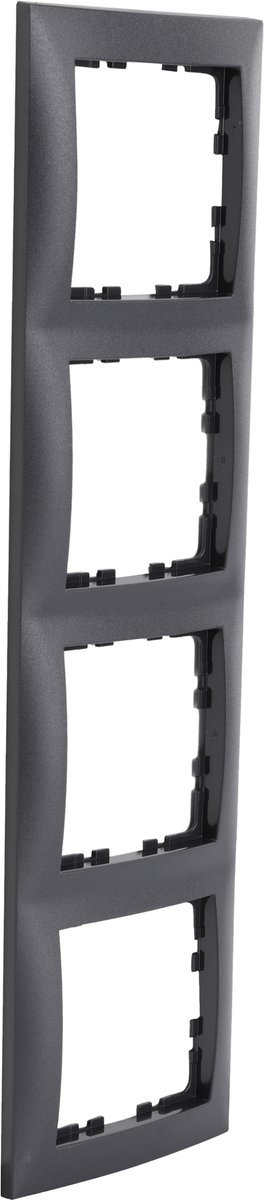 Berker S1 afdekraam - 4-voudig - antraciet
