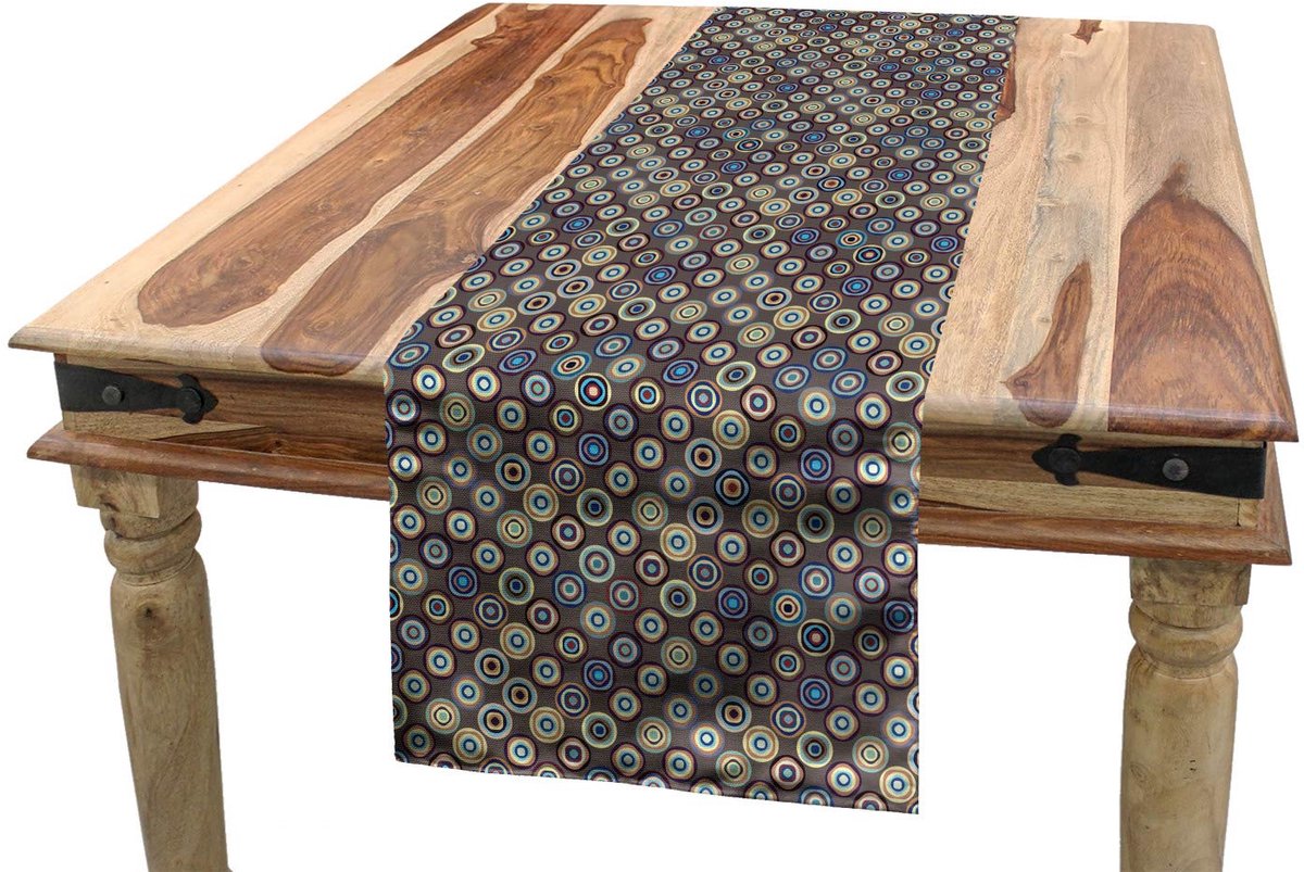 Abakuhaus Geometrische tafelloper – 40x180 cm – Veelkleurig, 100% polyester