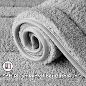 Tapis De Douche Incurvé Antidérapant 45x100cm - Absorbant Lavable En Machine - Laine D'Agneau Ocean