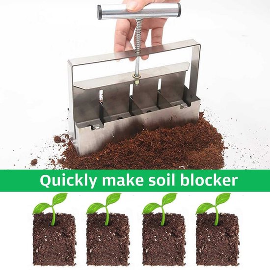 Handmatige Grondblokker voor Zaaien en Planten - 5,1 cm Handheld Grondblokker van Merkloos	 — afbeelding 4