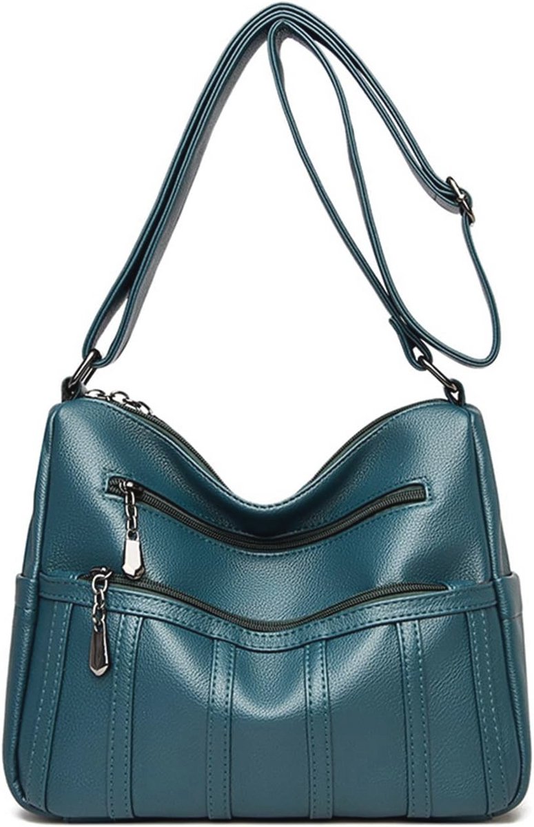 Vrouwen Schoudertas - Vintage Multi-Pocket Shopper, Crossbody Tas, Modieuze Reistas