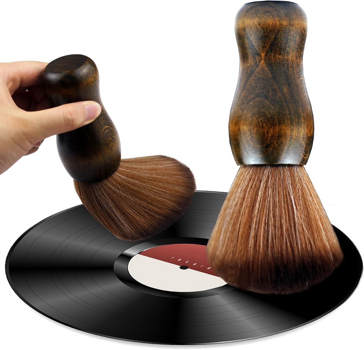 Zachte Borstel voor Platen Cleaning - Anti-Statische Duster voor Audiotoestellen
