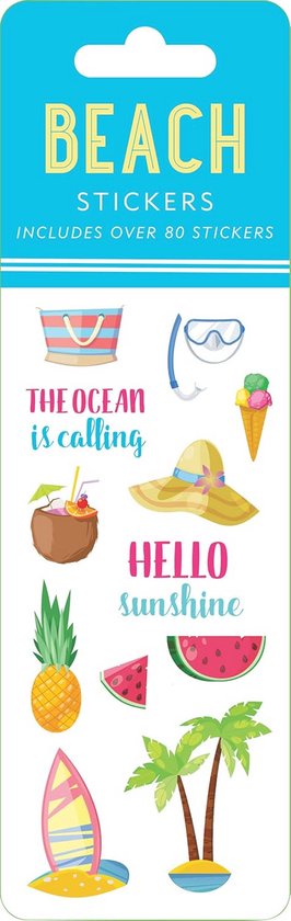 Meer Sticker Strand Sticker Set - Meer dan 80 Inspirerende Stickers voor Journal ...