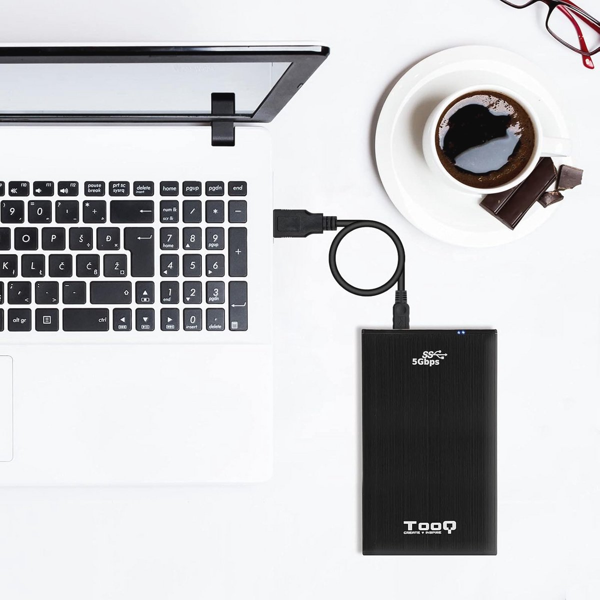 HDD-behuizing voor 2,5 inch harde schijf met USB 3.0