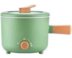 Mini Soepmaker/Hotpot 1L Elektrisch – Soupmaker 500W + houten spatel - groen