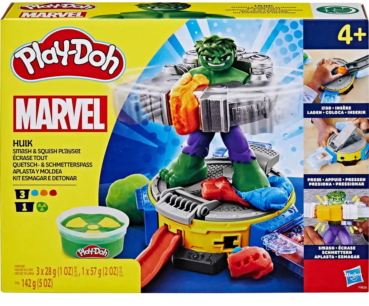 Play-Doh Marvel Hulk Pletpret Speelset - Boetseerklei - Inclusief Hulk figuur — afbeelding 15
