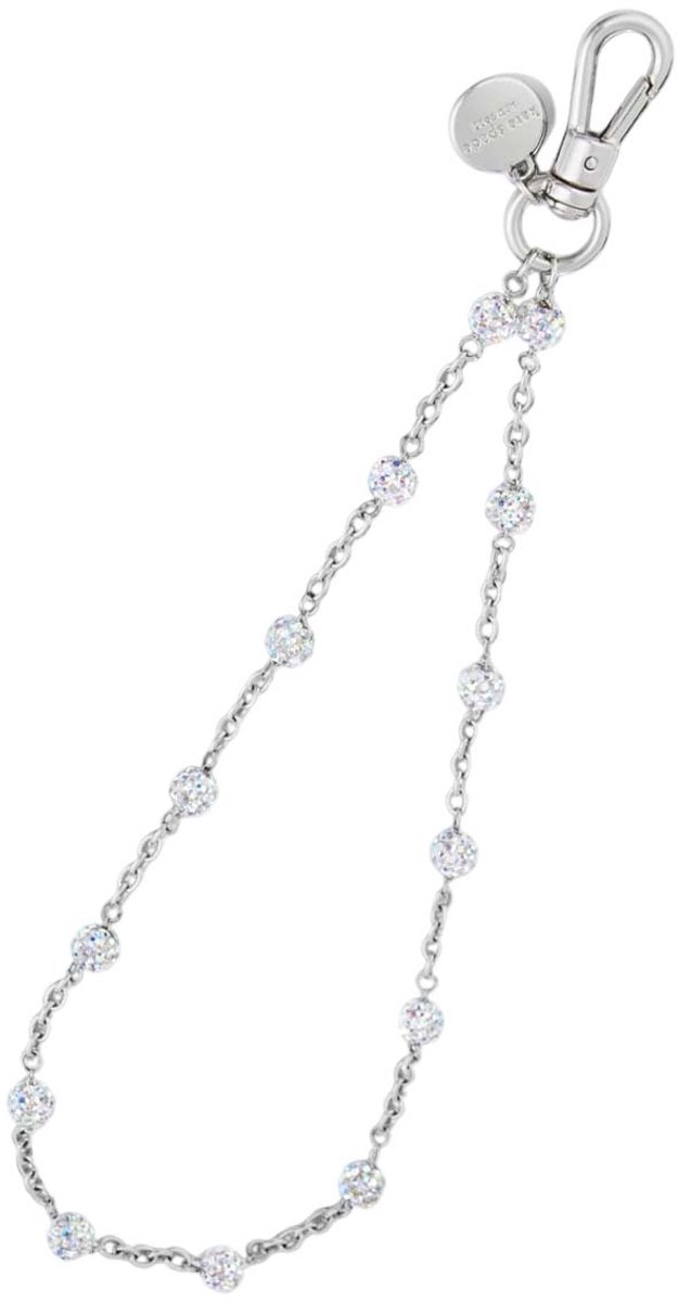KATE SPADE NEW YORK, Telefoonkoord Universeel Design Dazzle Chain, Zilveren