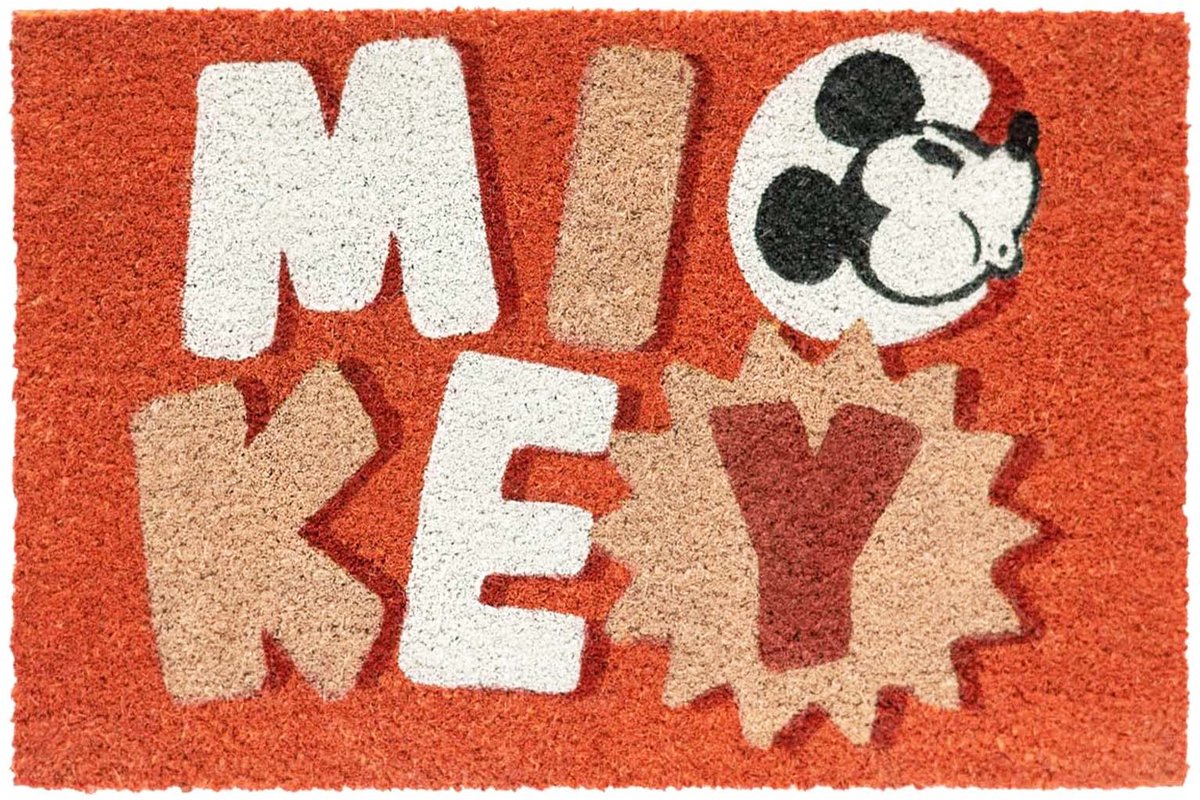 Disney, Decoratieve Deurmat 60x40cm met Mickey Mouse Patroon