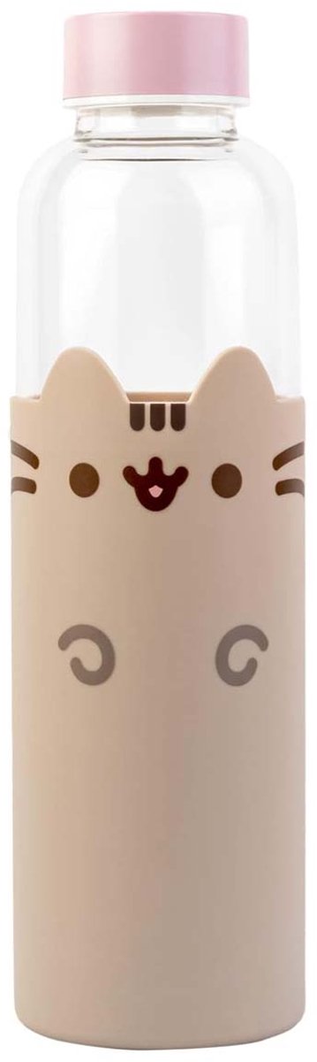 Pusheen, Drinkfles 500ml voor Warme en Koude Dranken Shooky Lichtgewicht Praktisch, Beige