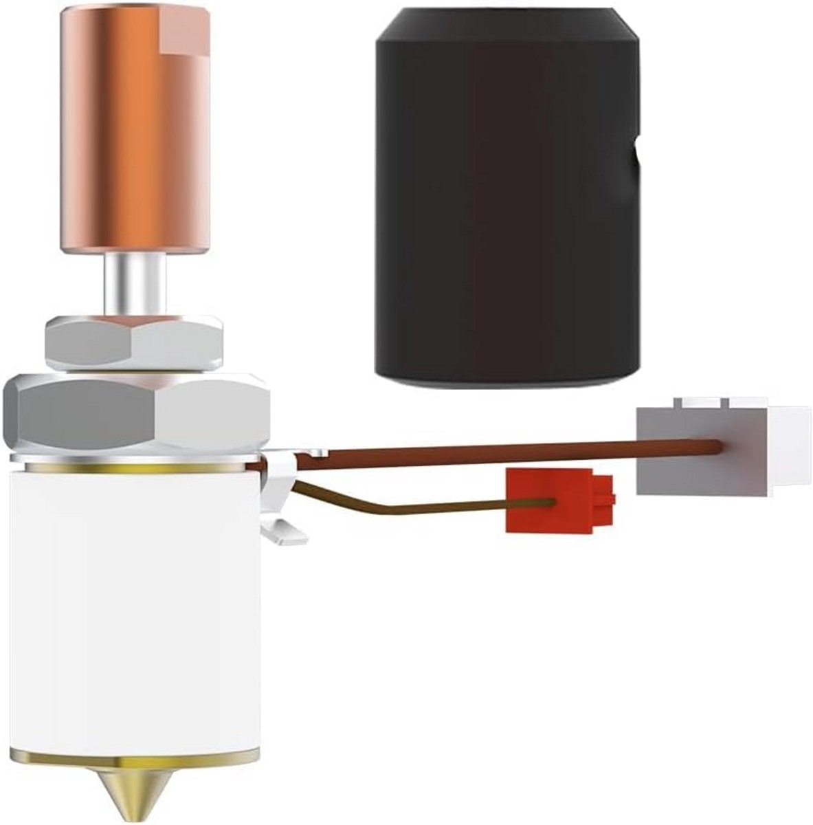 Keramische Hotend voor 3D-printers - Verwarmingsblok met Siliconen Sok