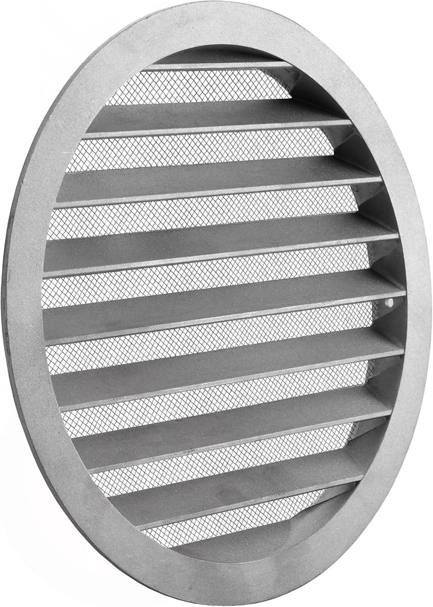 Ventilatierooster met Insectennet - Ø 100 mm Aluminium Afvoerrooster