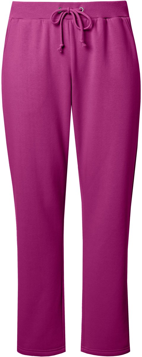 Ulla Popken - Dames - Sweatpants heerlijk zachte binnenzijde - Bes - Maat 46+