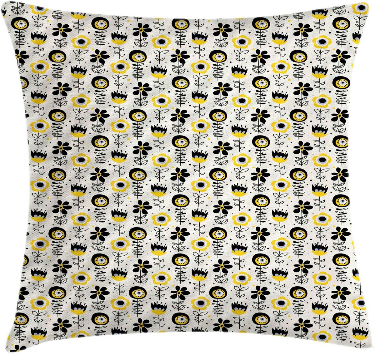 ABAKUHAUS Abstrakt Kussenhoes – Tweezijdig bedrukkt – Champagne Geel 45x45 cm Champagne Gelb