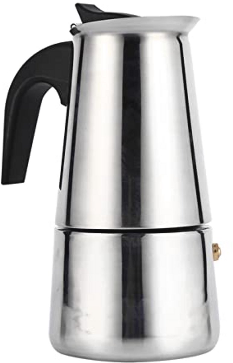 Draagbare RVS Moka Pot voor Italiaanse Espresso 2 4 6 9 Kopjes