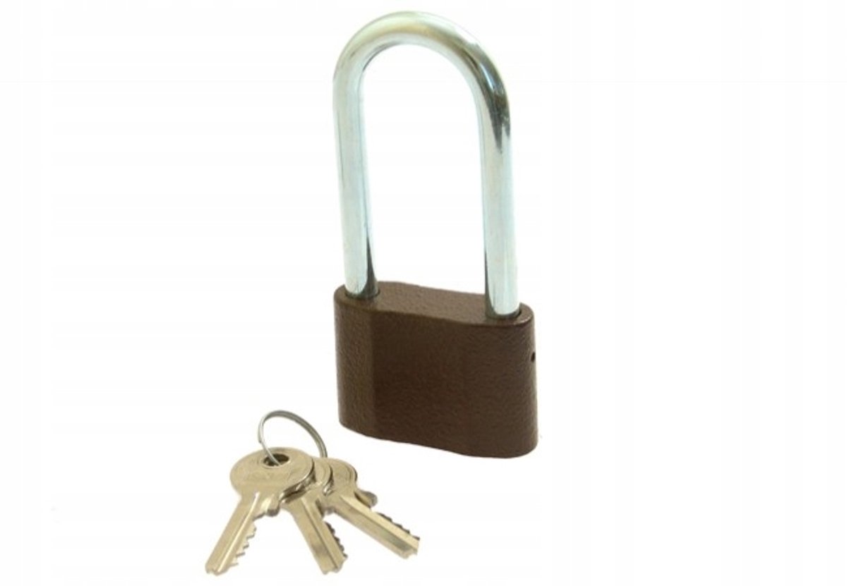 LOB Gietijzeren Hangslot 50mm met 100mm Beugel