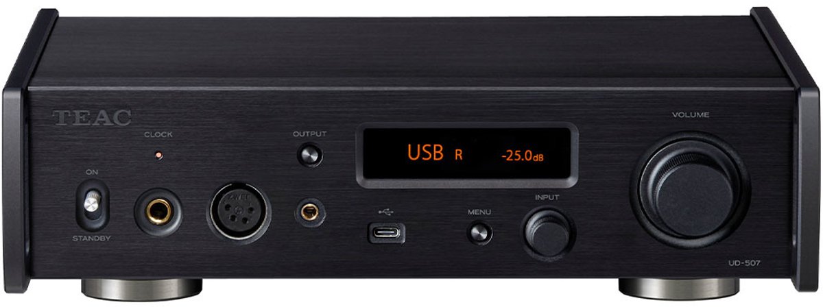 TEAC UD-507 USB-DAC/Voorversterker/Koptelefoonversterker, Zwart