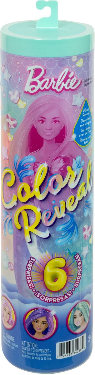 Barbie Color Reveal Zeemeerminserie - Pop en Accessoires met 6 Verrassingen — afbeelding 8
