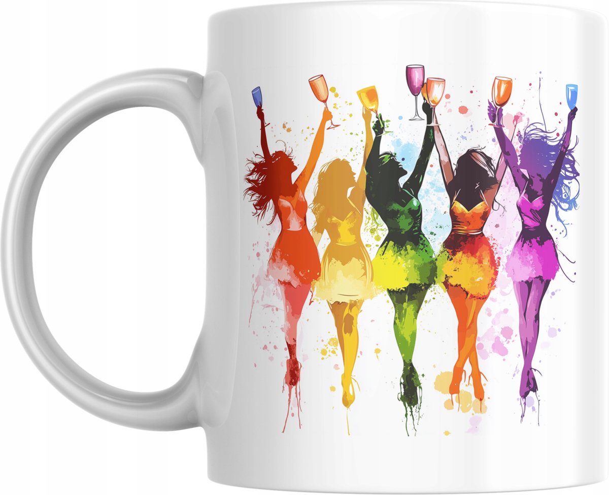 Grappige Mok Cadeau Vrijgezellenfeest Vriendin - Uniek Design