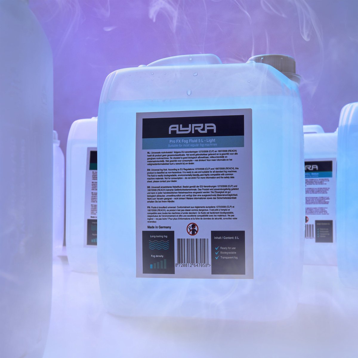 Ayra Pro FX Light rookmachine vloeistof 5 liter voor lichte rook
