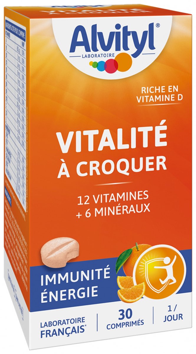 Alvityl Vitaliteit Immuniteit Energie 30 Kauwtabletten