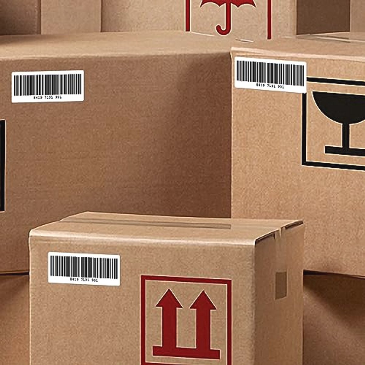 Address Label Stickers - 30 Clear Self-Adhesive Labels per Sheet for Envelopes and Mailings