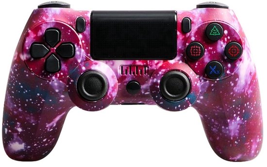 Draadloze gamecontroller geschikt voor PS4/Pro/Slim/PC-Bluetooth gamepad-met dubbele vibratie-Koptelefoonaansluiting-Zes-assige sensor-LED-lichtbalk en touchscreen-functionaliteit-geschikt voor ps4 controller-geschikt voor playstation 4