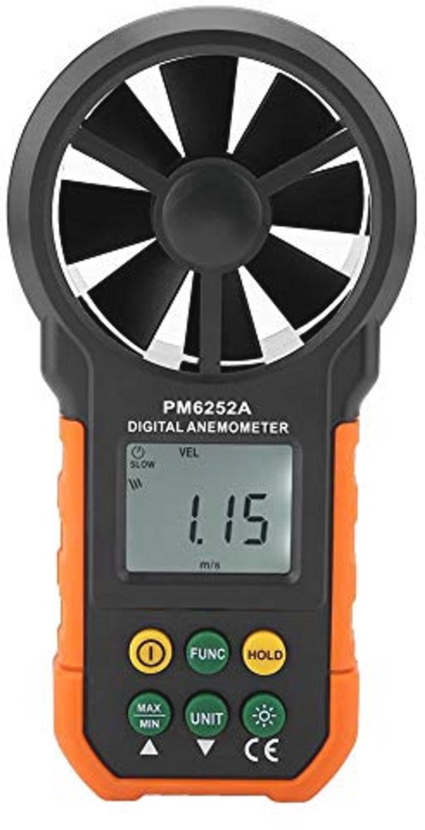 Digitaal Handheld Anemometer - Windmeter met LCD Scherm voor Windsurfen, Hanggliden, Zeilen, Surfen en Vissen
