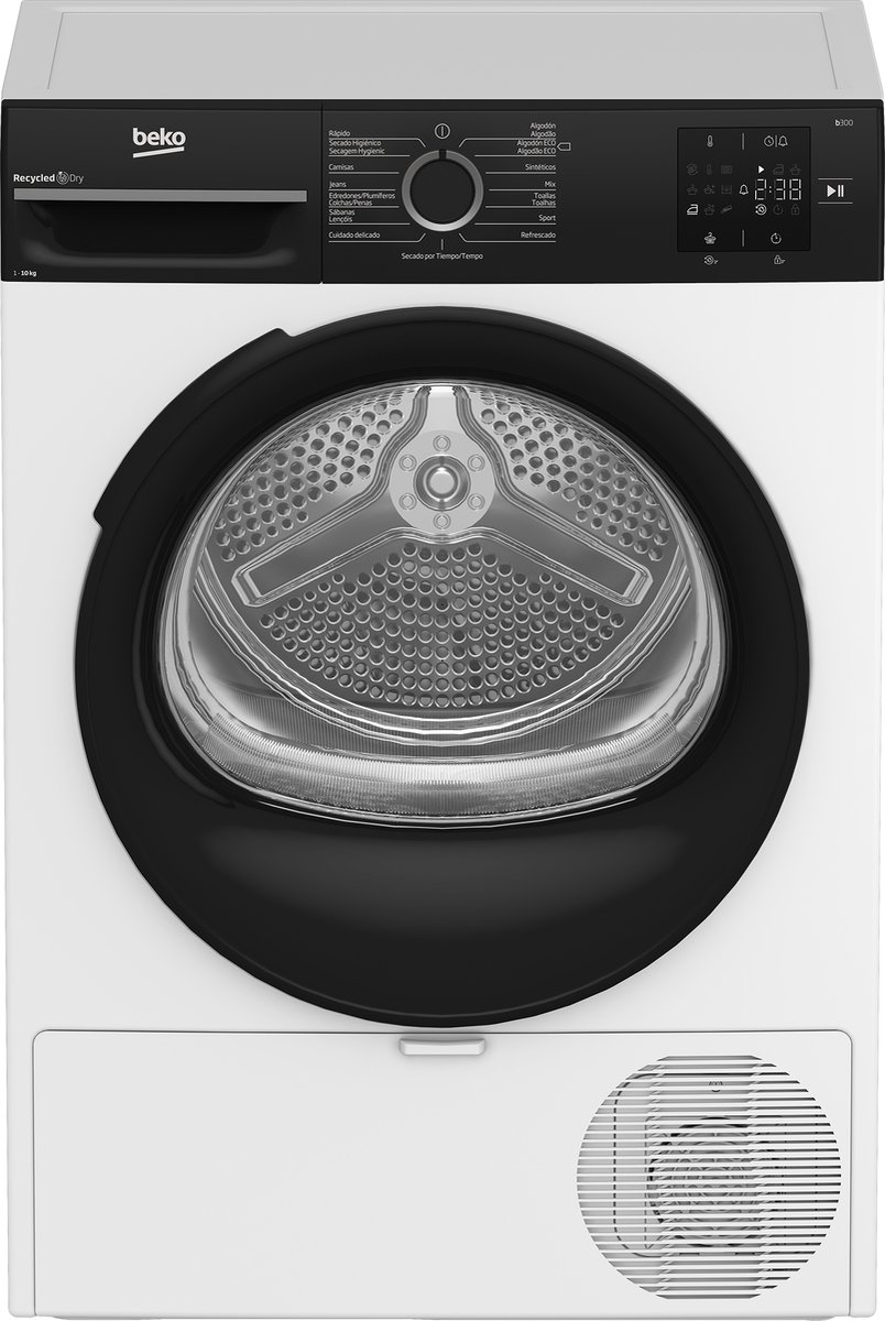 Beko BM3T30230W | Warmtepompdroger | 10 kg | D | Taaldisplay Duits