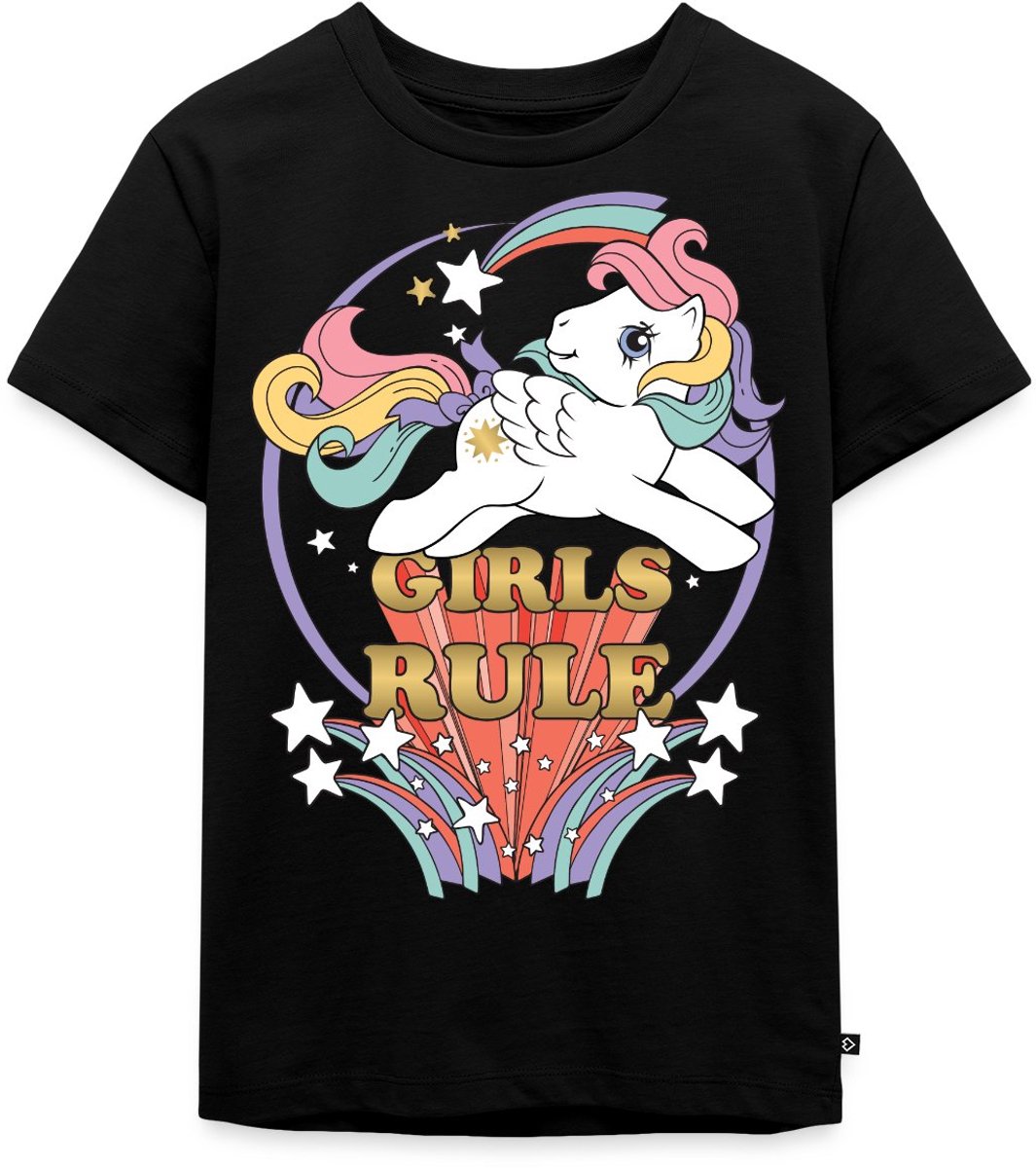 My Little Pony Retro Girls Rule Statement Premium T Shirt Kinderen