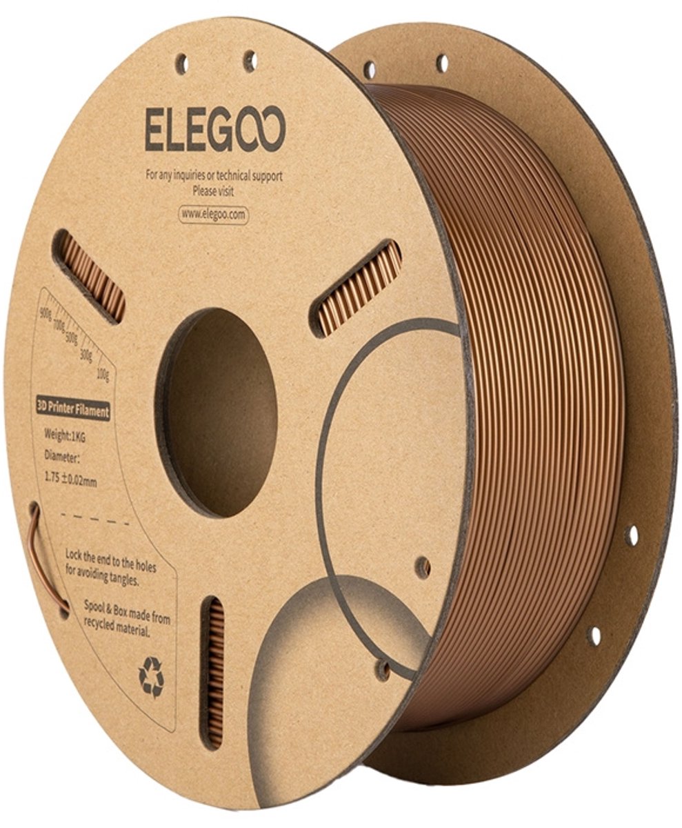 Elegoo Pla Filament Voor 3D-Printer 1,75 Mm Bruin Voor Geavanceerde