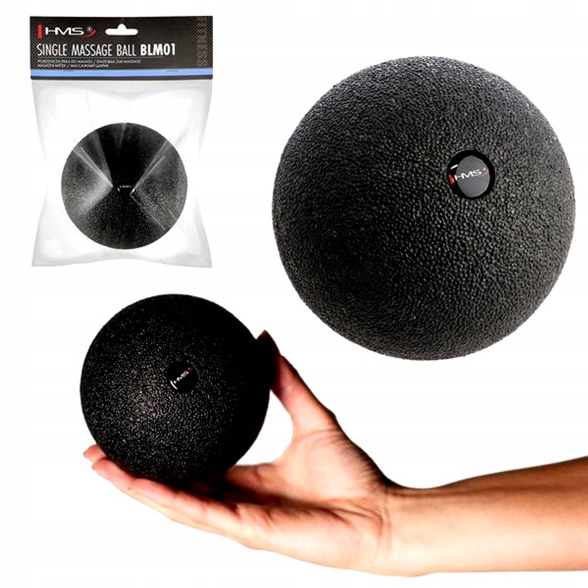 HMS BLM01 Massagebal 12cm - Hard EPP Schuim voor Triggerpoint Therapie