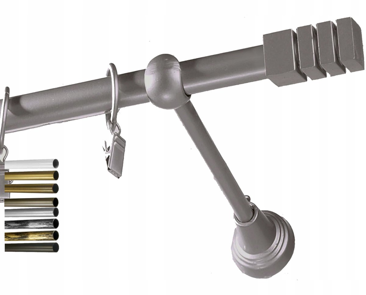 Metalen Gordijnroede 16mm Enkel 250cm - Modern Design