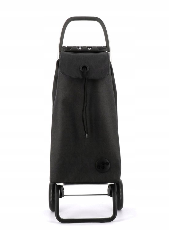 Chariot Courses Sport Gym Chariot De Course Rolser COM Tweed Black Tube 2 Grandes Roues - Gris - Pliable Et Robuste