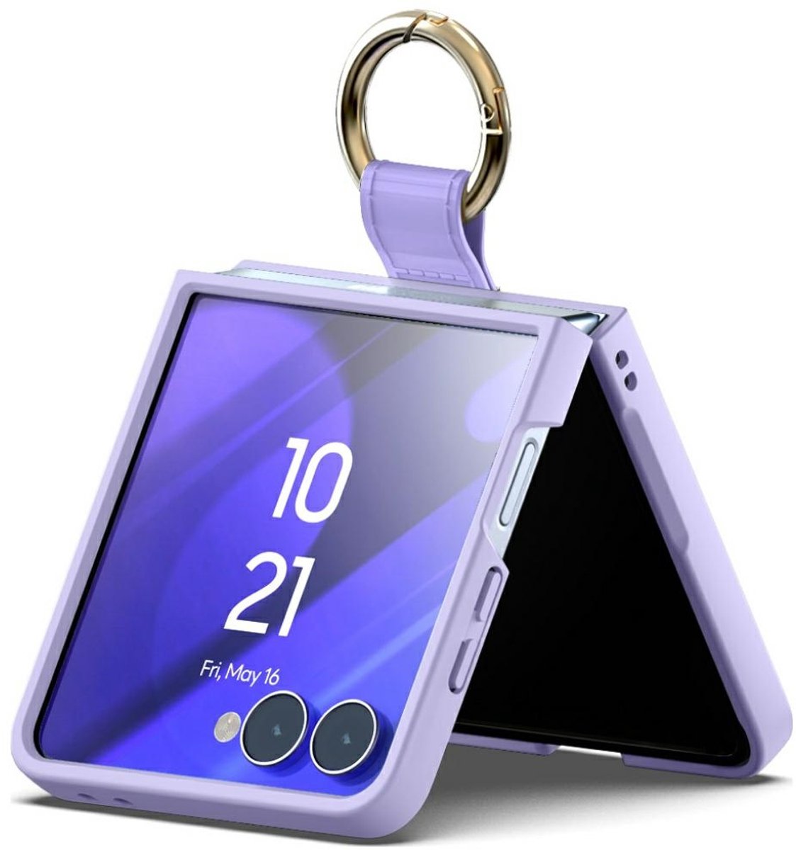 Mercury Gold Ringhoesje Voor Samsung Galaxy Z Flip7 Telefoonbescherming