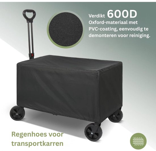 VH Supplies® Bolderkar Opvouwbaar - Bolderwagen - Handkar - 120L - Max 150kg van VH Supplies — afbeelding 2