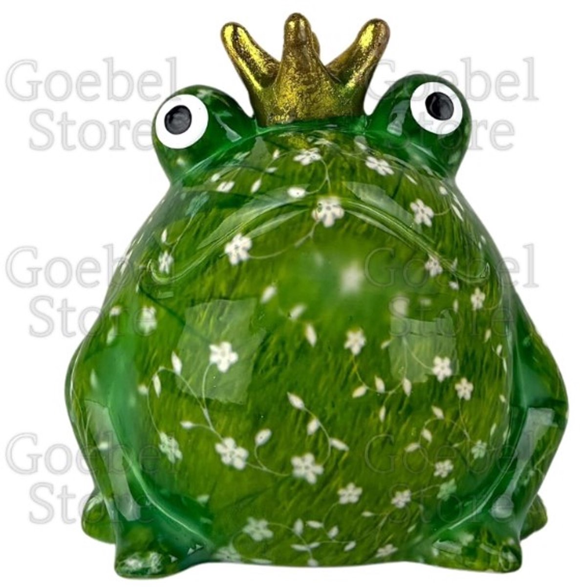 Pomme Pidou Spaarpot Kikker Freddy Green Standaard 001 (13x12x14cm - Keramiek)
