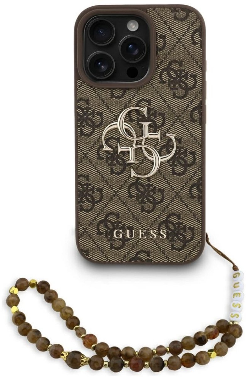 Guess Case 4G Strap 4G Classic Logo Voor Iphone 16 Pro Bescherming Met Logo