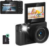 Appareil Photo Numérique 5K 75MP - Écran Rotatif 180°, Zoom 18x, WiFi, Carte 64Go, Idéal Débutants Et Vlog