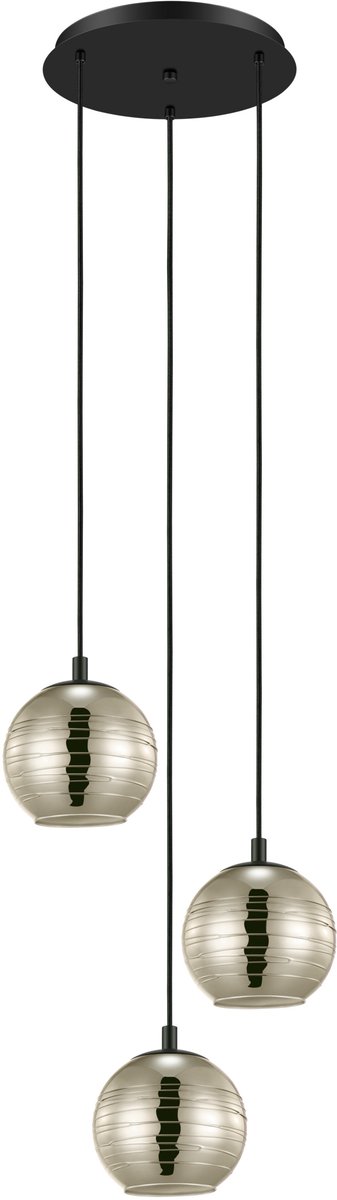 EGLO Lemorieta Hanglamp - E27 - Ø 44 cm - Zwart/Goud