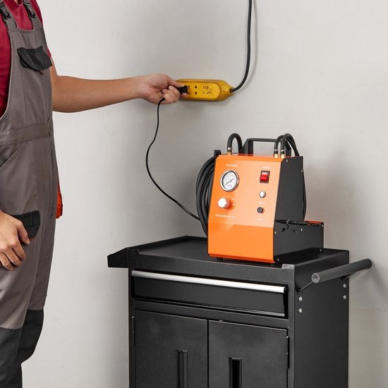 Elektrische remontluchter - Remvloeistof ontluchtingsset - Met manometer - Ingebouwde pomp - Universele adapters - Voor hoofdremcilinder - Voor auto en motor — afbeelding 4