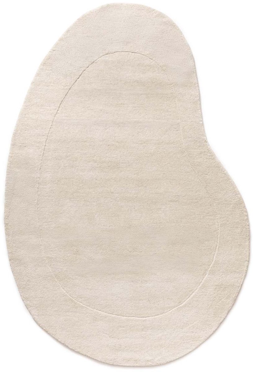 Organisch wollen vloerkleed - Flyt Pebble ivoor 120x180 cm