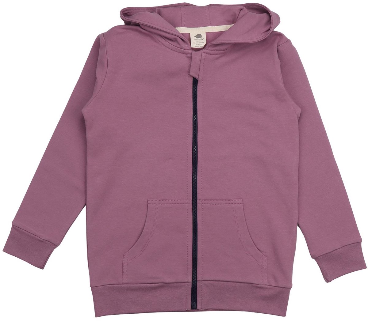 Walkiddy® Sweat Jacket “Purple Dove” – GOTS-gecertificeerd Biologisch Katoen | Comfort & Duurzaamheid voor Kinderen – 92