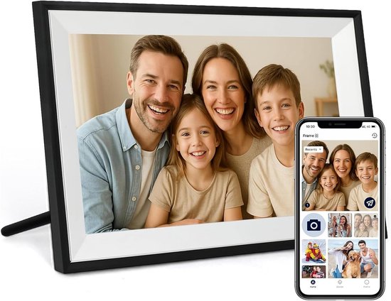 Aorpdd 10.1 inch Digitale fotolijst met WLAN, 1280x800 HD IPS