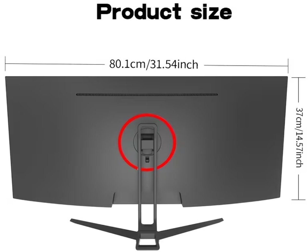 34 Curved Gaming Monitor 34" UWQHD 3440x1440 165Hz 1ms - afbeelding 2