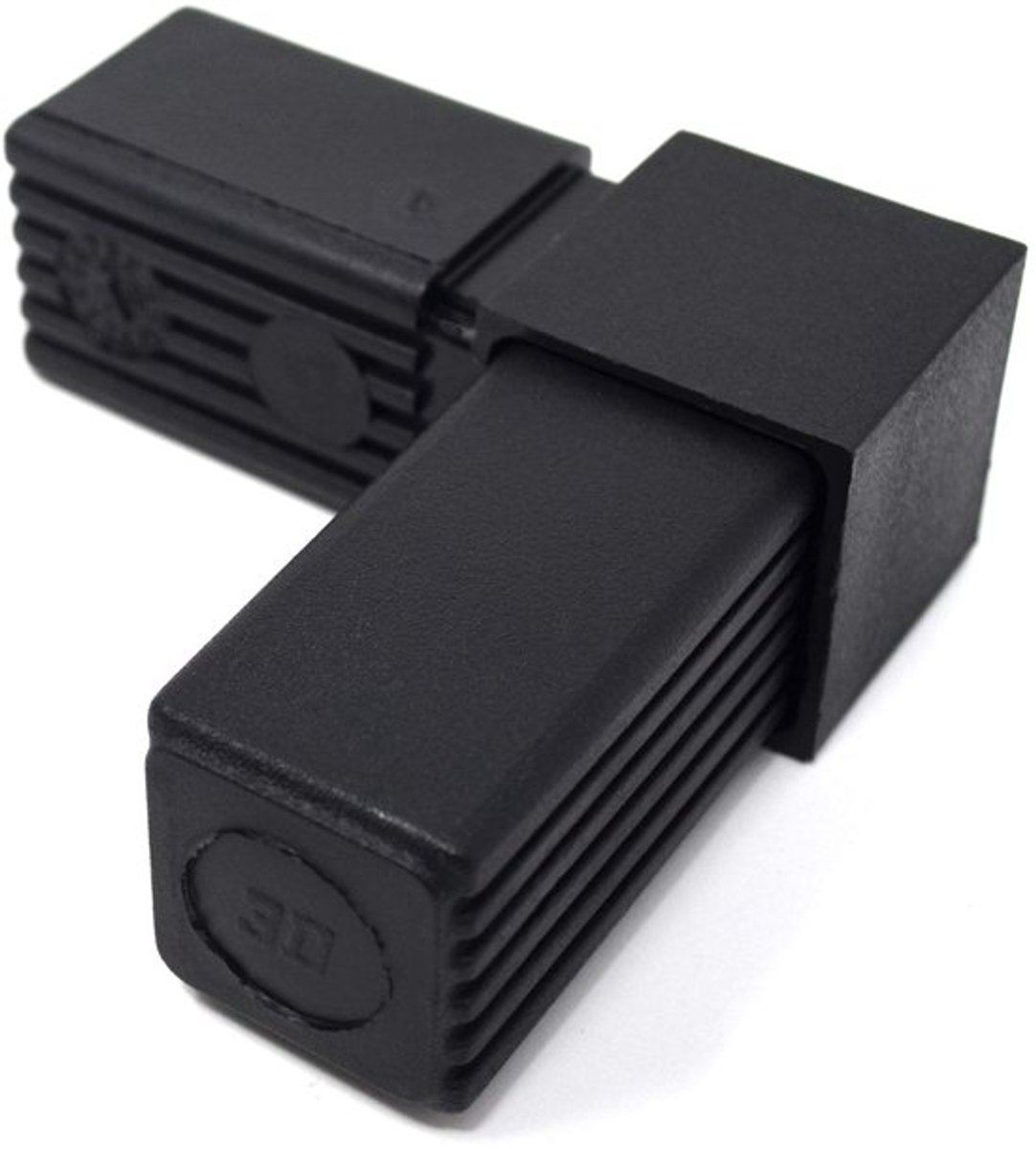 5 x Connectoren 90Â° - Rechte Hoek voor Vierkante Buizen 30 x 30 mm - Wanddikte 2 mm