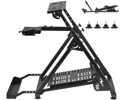 Verstelbare en Opvouwbare Racestuurstandaard, Compatibel met Logitech G923 G920 G29 G27, Thrustmaster T300rs TX F458 T500rs T3pa-Pro(F1/GT), Gaming Cockpit Stand, Pedalen Niet Inbegrepen