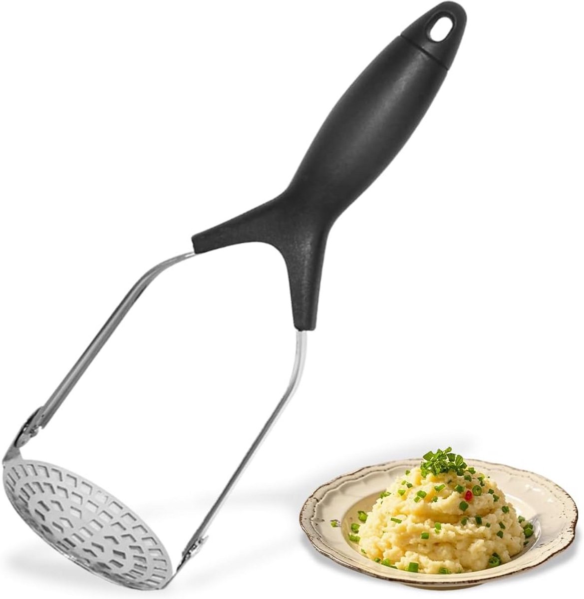 Aardappelstamper roestvrij staal inklapbaar