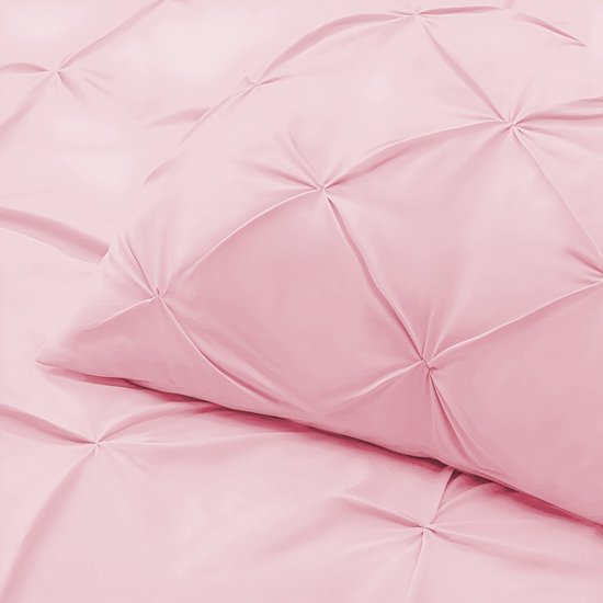 Beau Maison Dekbedovertrek Monte Carlo Tea Pink 200x200/220 + 2 kussenslopen — afbeelding 4
